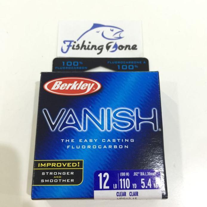 HOT BERKLEY VANISH 100% FLUOROCARBON 110YD (VPS12-15) - 12LB/5.4KG FREE ONGKIR