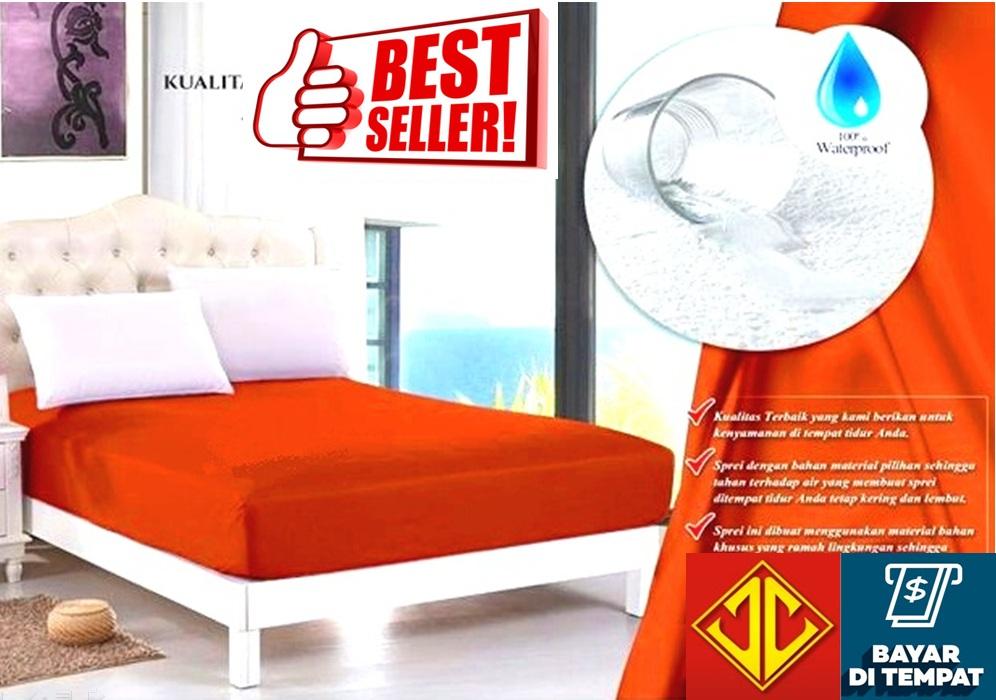 sprei waterproof anti air jaxine (sprei only)-ORANGE