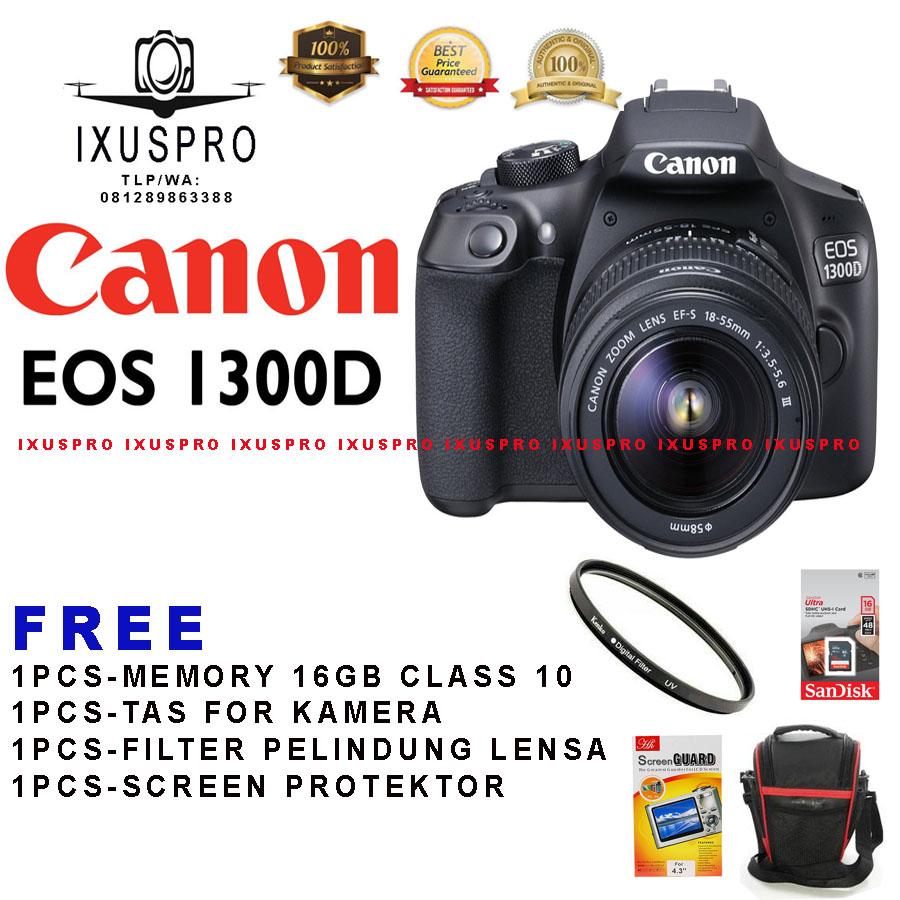 CANON EOS 1300D LENSA 1855MM CAMERA DSLR CANON EOS 1300D KIT 1855