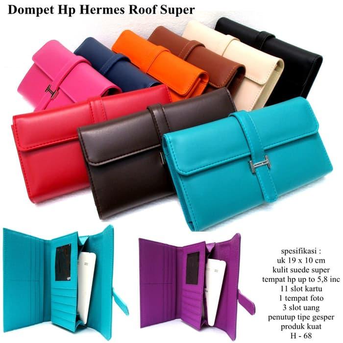 PROMO!!! dompet hpo hermes wanita kulit soft casual roof varian warna - 4ZgSa4