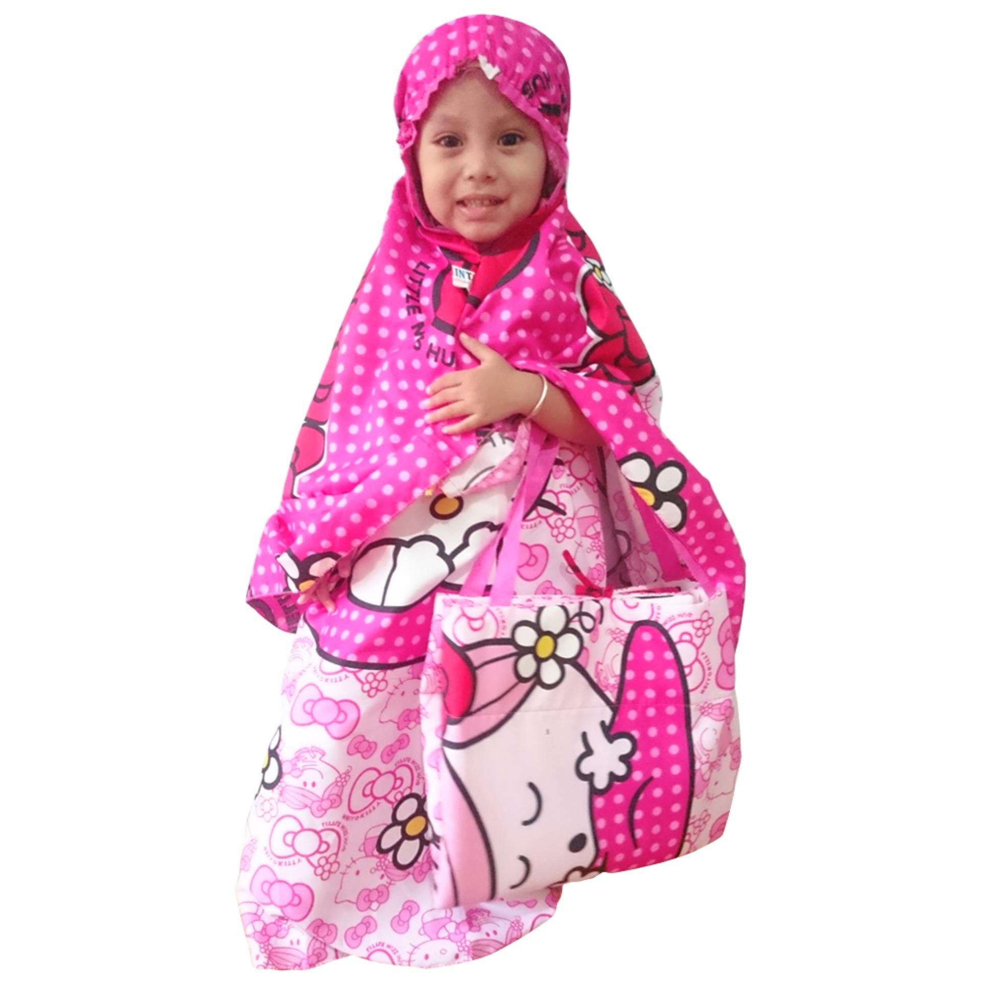 Anaku Ayla - Mukena Anak Karakter Hello Kitty Plus Tas Sajadah