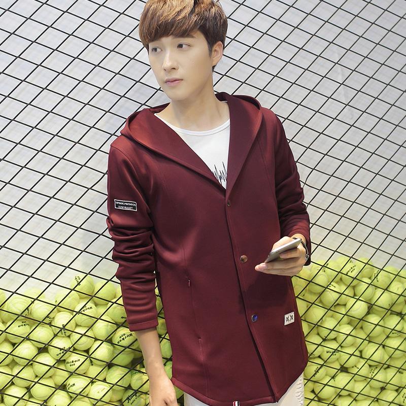 Smith Barney Pria Baru Bagian Panjang Atasan Jaket (Arak Anggur)