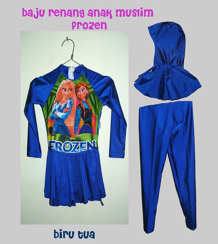 Baju Renang Anak Muslim karakter frozen - Z08o4v