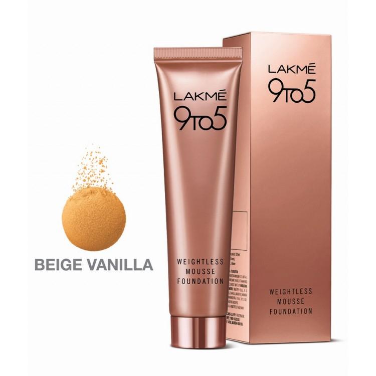 Lakme Weightless Mousse Foundation 02 Beige Vanilla