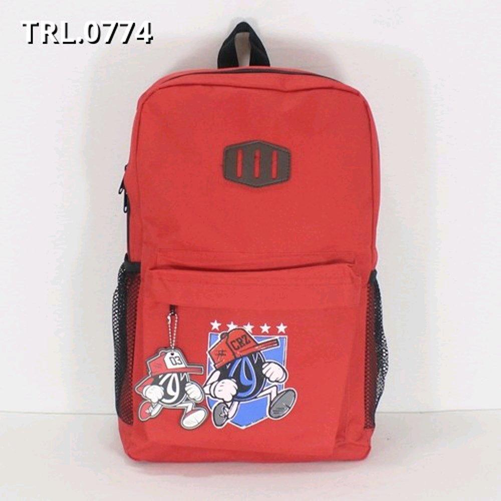 TAS RANSEL DISTRO CROOZ MERAH BACKPACK
