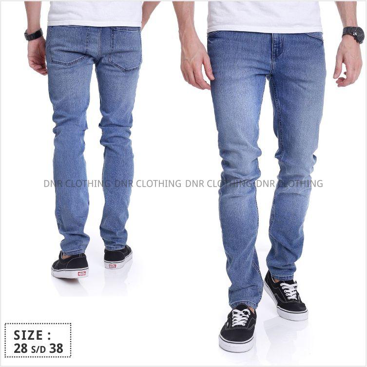 DnR Celana Jeans Denim Pria Original Stretch Skinny Slim 