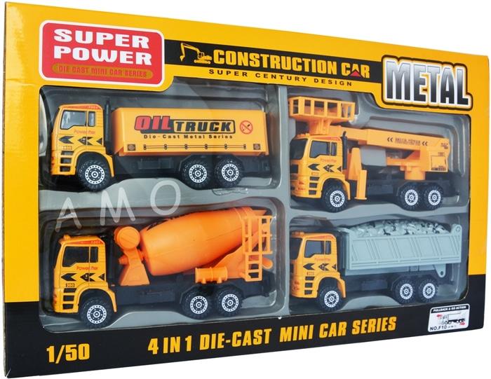 PALING DICARI DIECAST CONSTRUCTION CAR 4 PCS - DIECAST SET TERLARIS