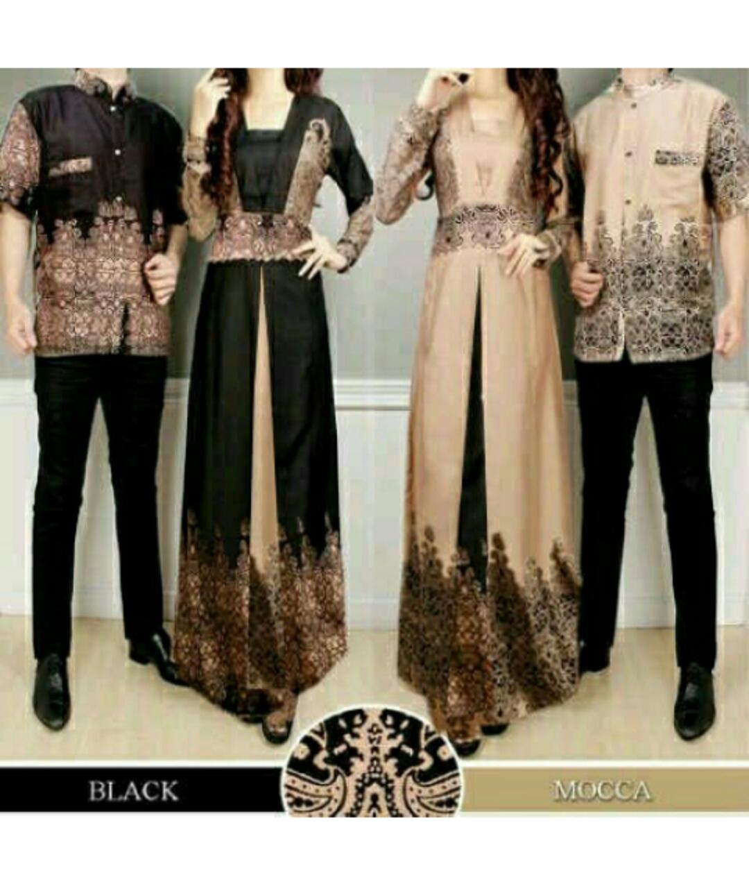 SR Collection Best Seller Couple Batik Muslim Pria Wanita Erliana