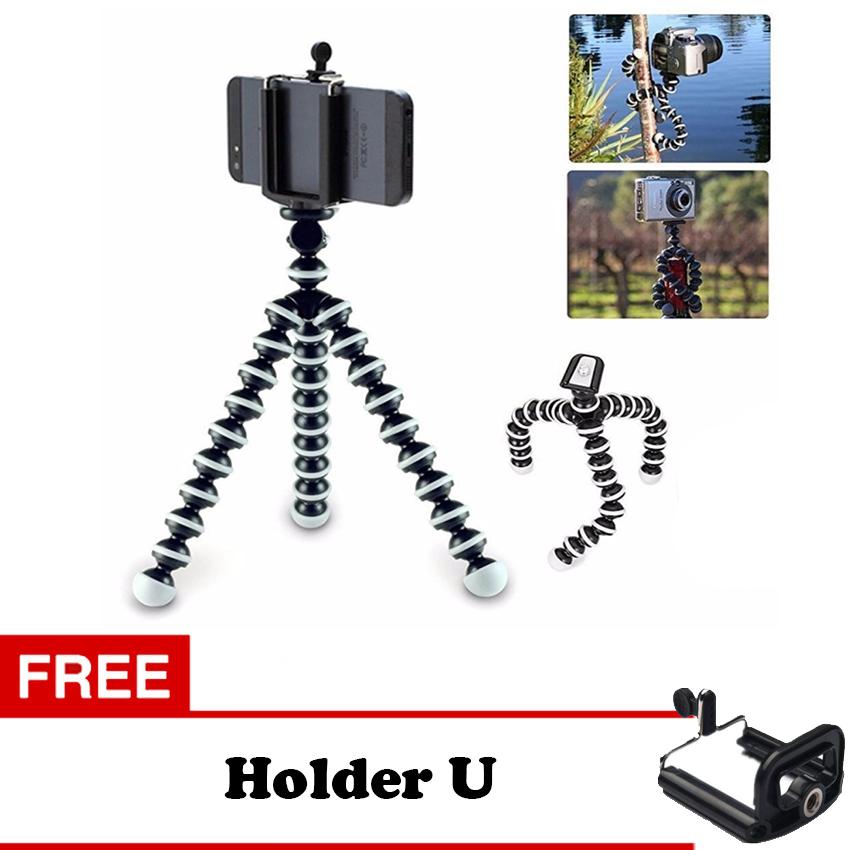 Gorilla Pod / Gorila Tripod - Tripod Lentur Fleksibel Mini Ukuran S + Free Holder U