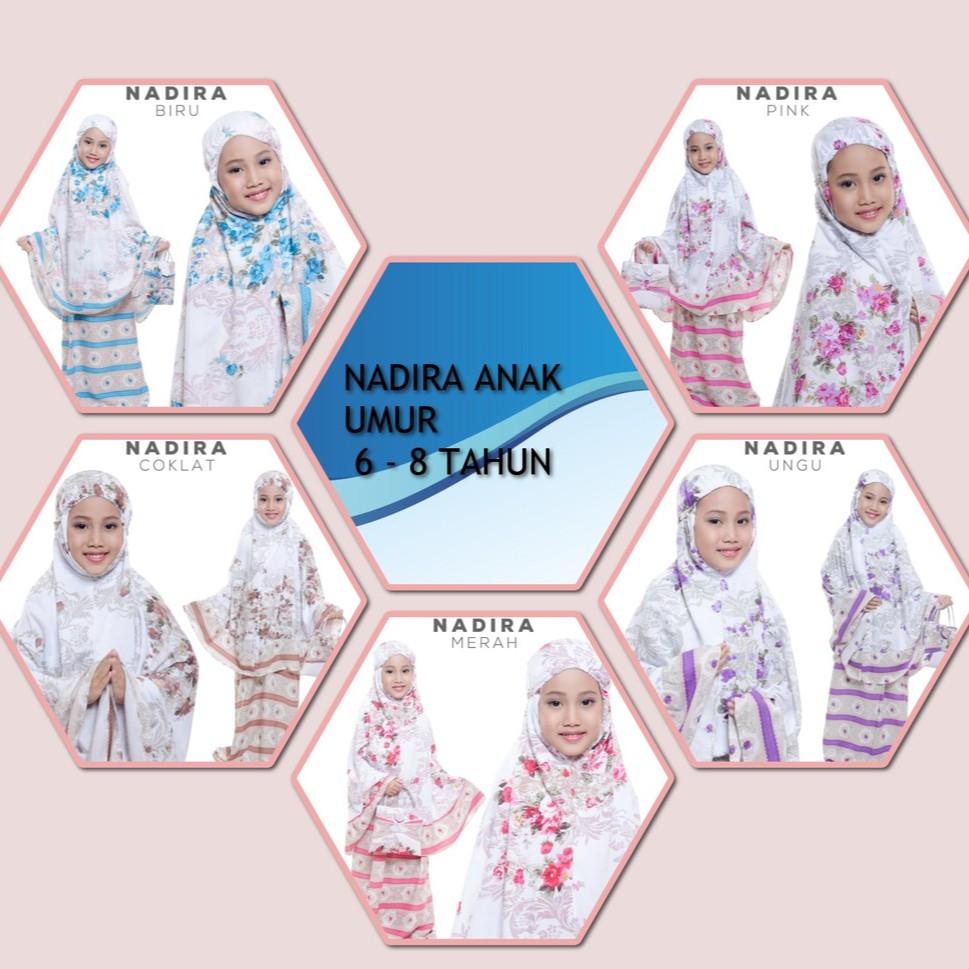 MUKENA ANAK - MUKENA BALI ANAK NADIRA USIA 6-8 TAHUN - MUKENA ANAK TERLARIS HOT PROMO MERAH
