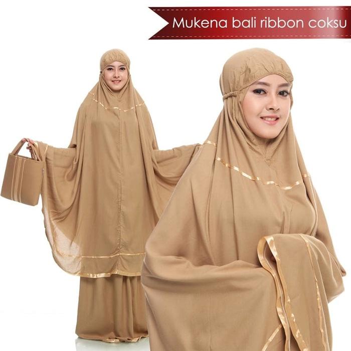 Mukena Anak / Mukena Dewasa / Mukena Bali / Mukena Katun jepang / Mukena tatuis / mukena mewah / mukenah / mukena parasut / mukena wanita / mukena putih / MUKENA BALI RIBBON | MUKENA TRAVELLING PROMO