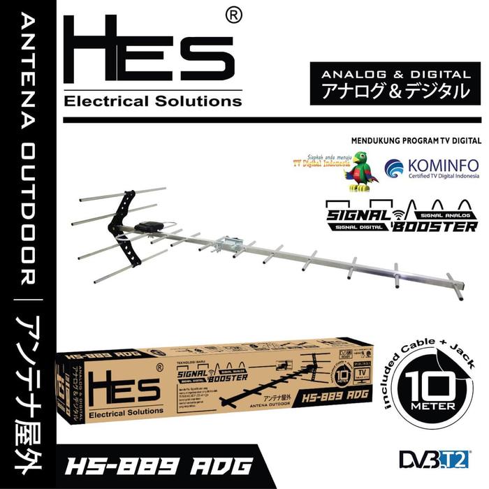 Antena Outdoor HES HS-889 Analaog & digital BONUS kabel 10meter