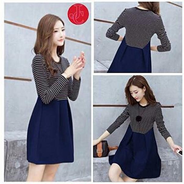 J&C Dress Helena / Atasan Wanita / Dress Model Korea / Baju Feminim / Dress Spandek / Mini Dress / Midi Dress / Casual Dress / Dress Kasual