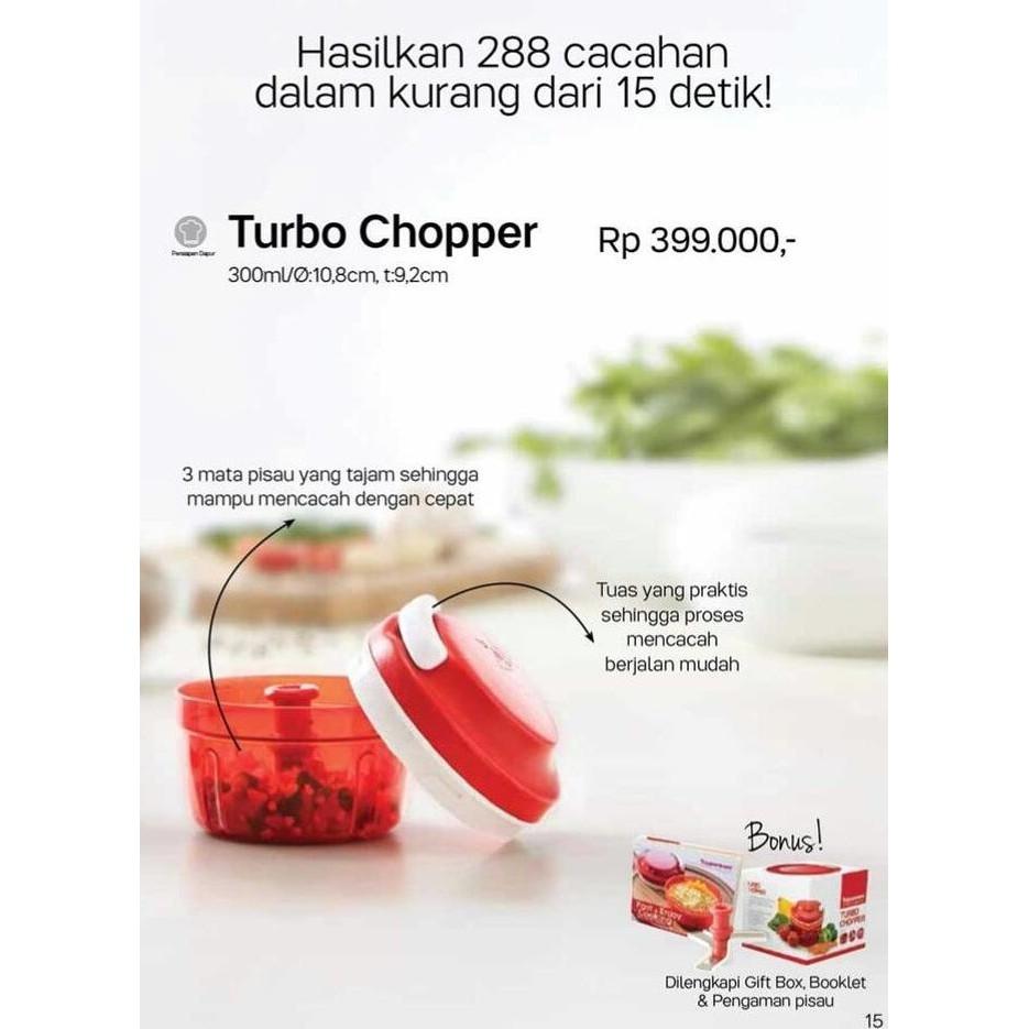 Turbo Chopper Red Merah Tupperware - Asasf
