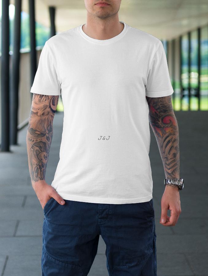 Jual Kaos Polos Pria Cotton Putih XL - 4XL Big Size Jumbo