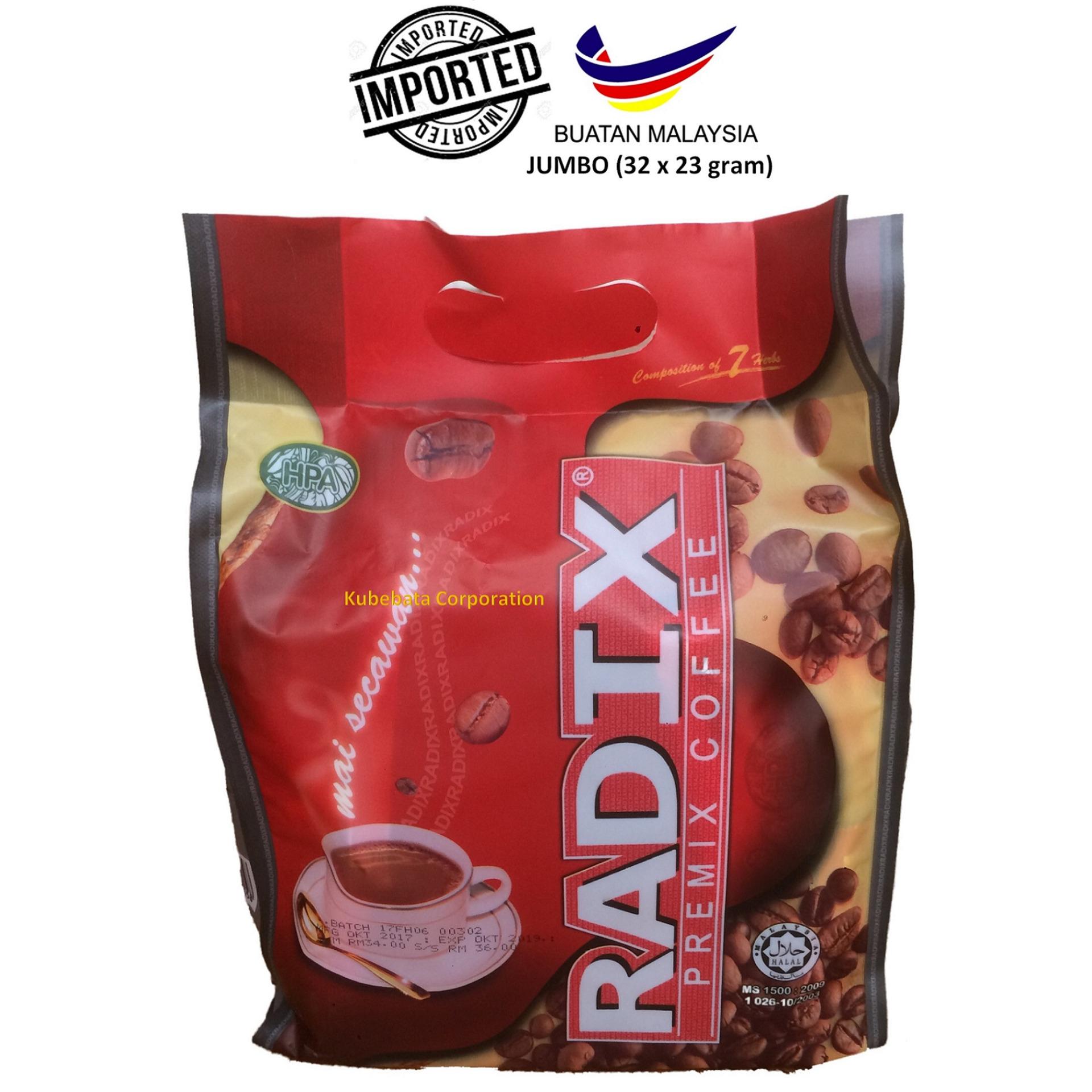 Kopi RADIX HPA IMPOR MALAYSIA (32 Sachets x 23 gram) ORIGINAL JUMBO per pouch