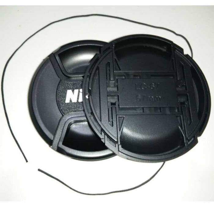 Penutup Lensa Kamera Nikon Lens Cap - Hitam - 77Mm