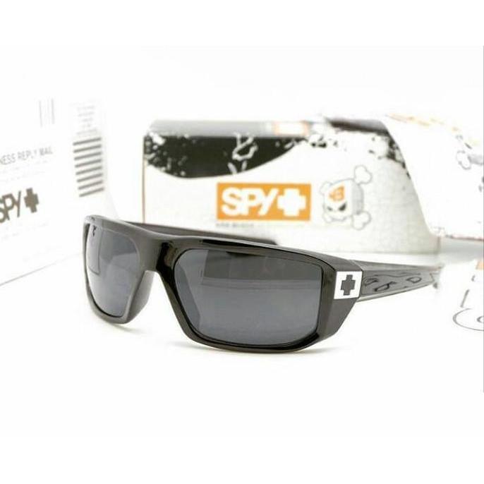 JUAL SUNGLASSES SPY MC COY BLACK GLOSSY MIRROR QUALITY - EWTQEG