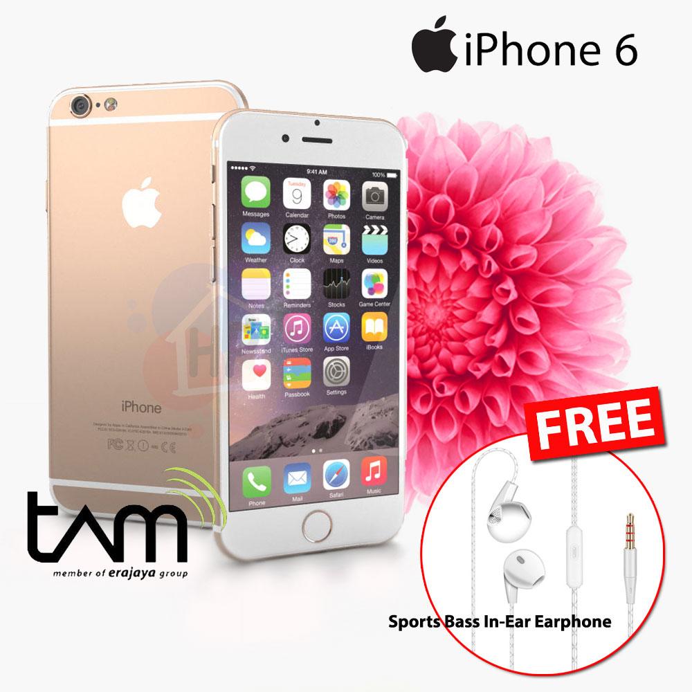 Apple Iphone 6 32GB EMAS Garansi Resmi TAM + Earphone IEM