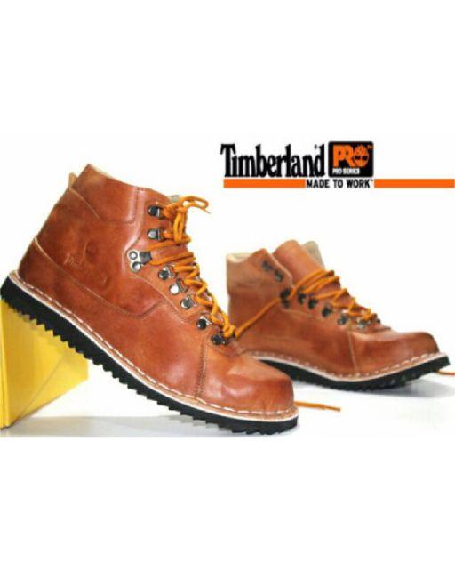 Promo Timberland Bulldog Boots Ujung Besi Sepatu Pria Tracking Touring #3 Fashion