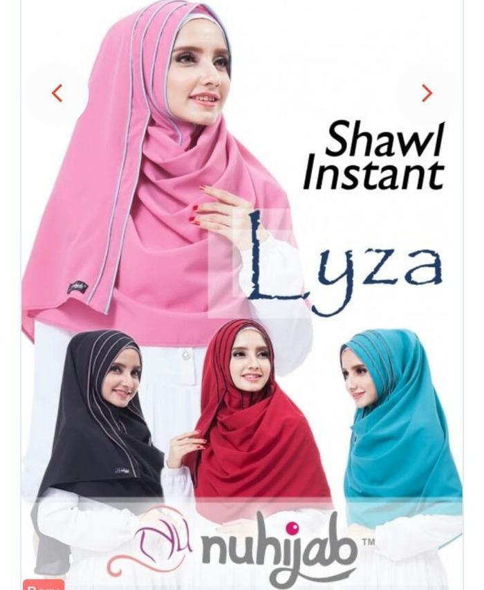 pasmina/shawl instan/instant tanpa peniti lyza by Nuhijab coffe brown