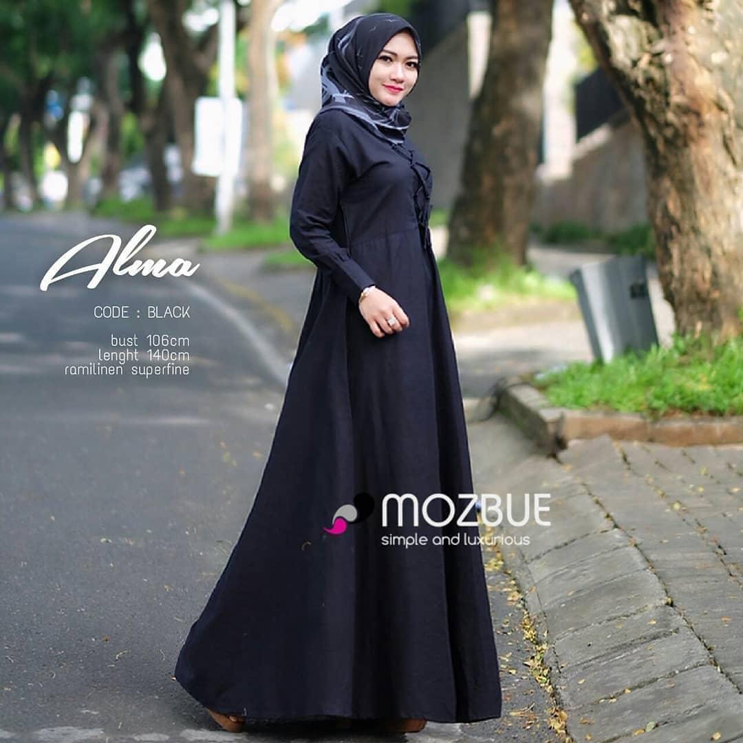 Outday Store - Alma Dress Balotelli - Busana Muslim Gaya Maksimal Lebaran 2018