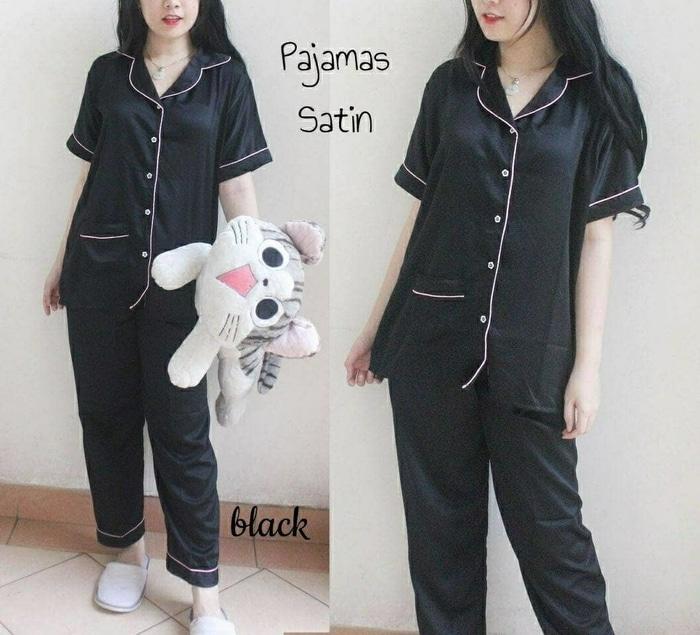 piyama Pajamas satin wanita pakaian baju tidur dewasa model CP