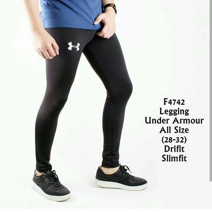 Promo Celana Legging hitam Panjang Pria sport gym fitnes