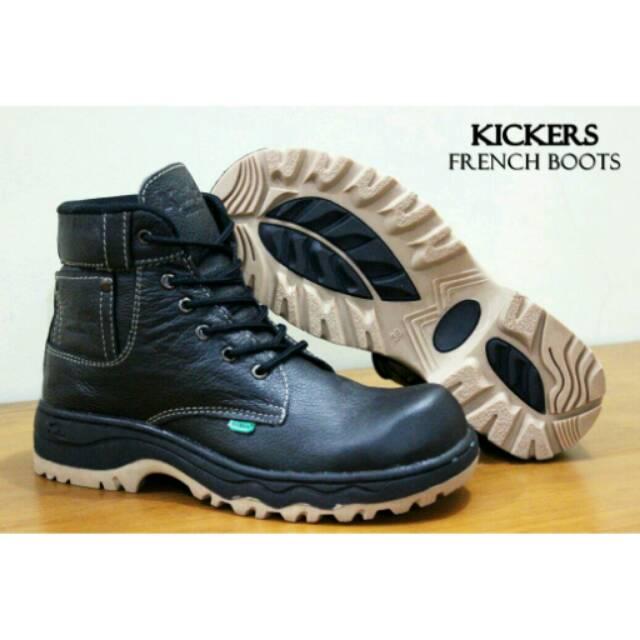 Sepatu Boots Pria Safety Kickers France Casual Adidas Boot Kulit Asli Worksafe