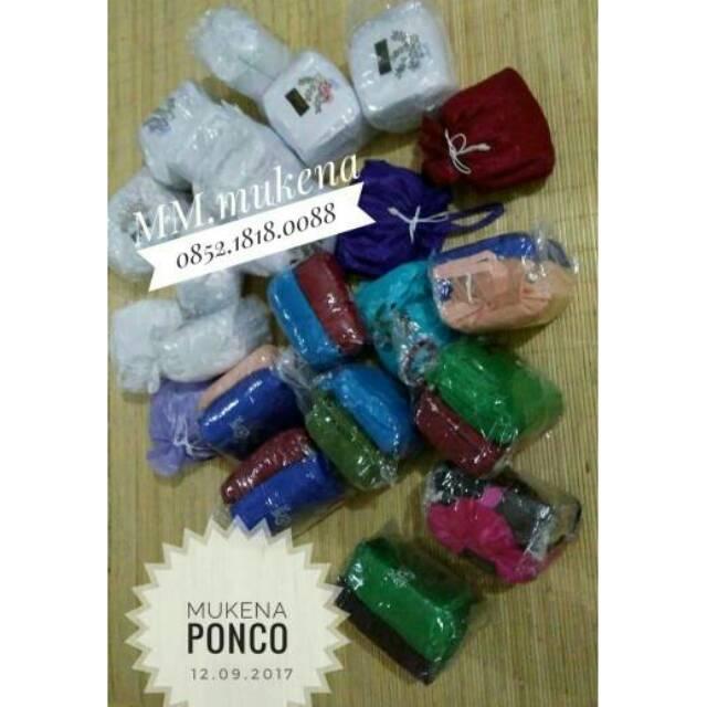 Mukena Ponco Ar rahni /tanpa kepala/mukena atas bawah pink muda