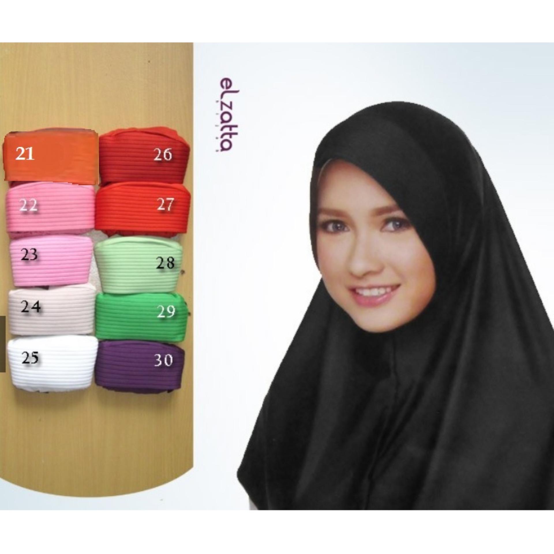 Bergo original kerudung Elzatta Zaria Casual Jilbab Instan