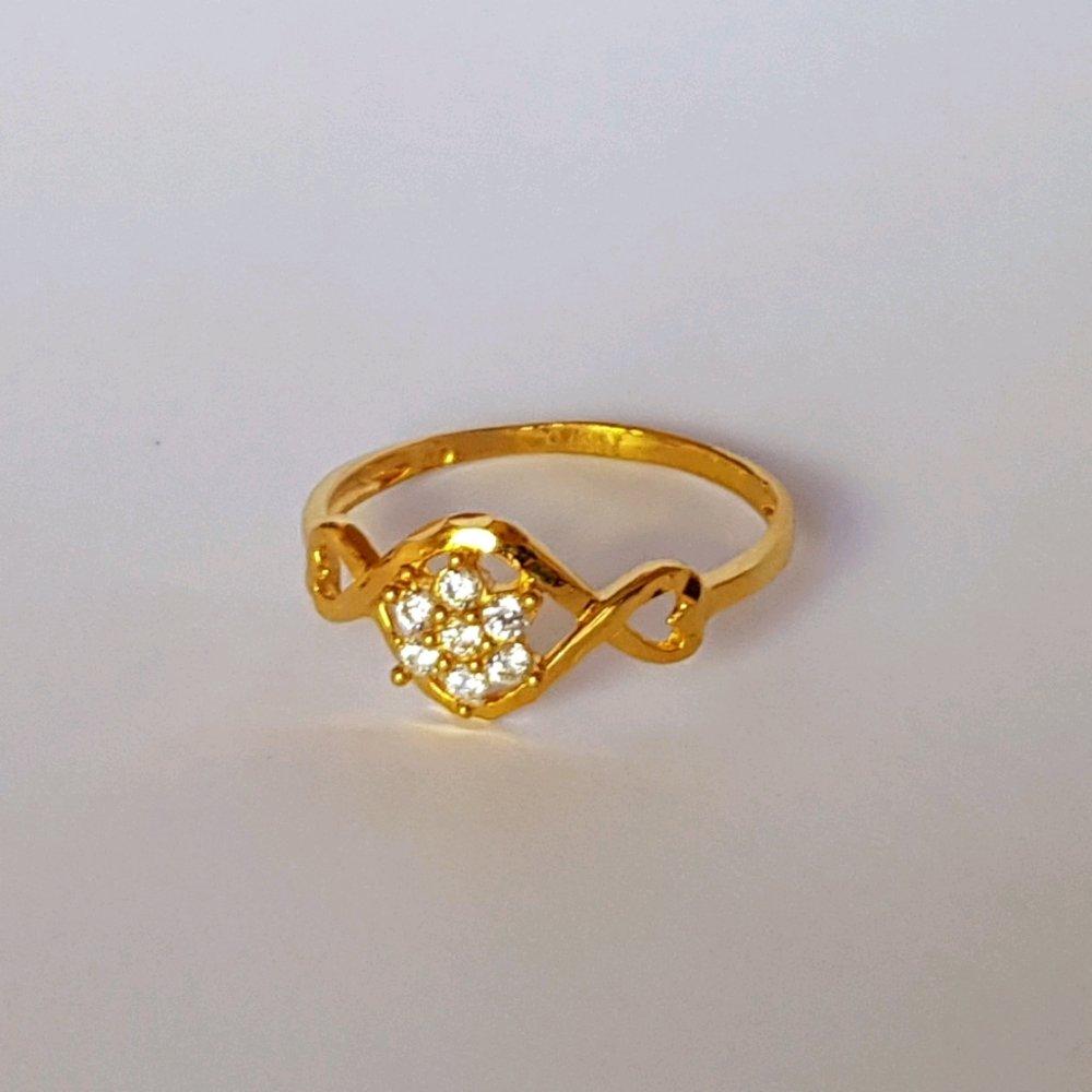Cincin Emas Asli Kadar 875 Emas 21k Flawless White / Perhiasan Emas Wanita / Gold Ring