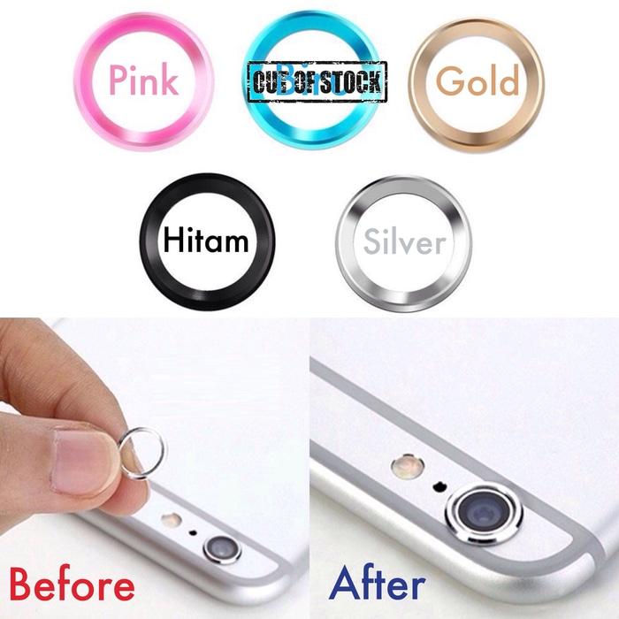 Camera Ring protector lensa Cover lens kamera iPhone 6 6S pelindung