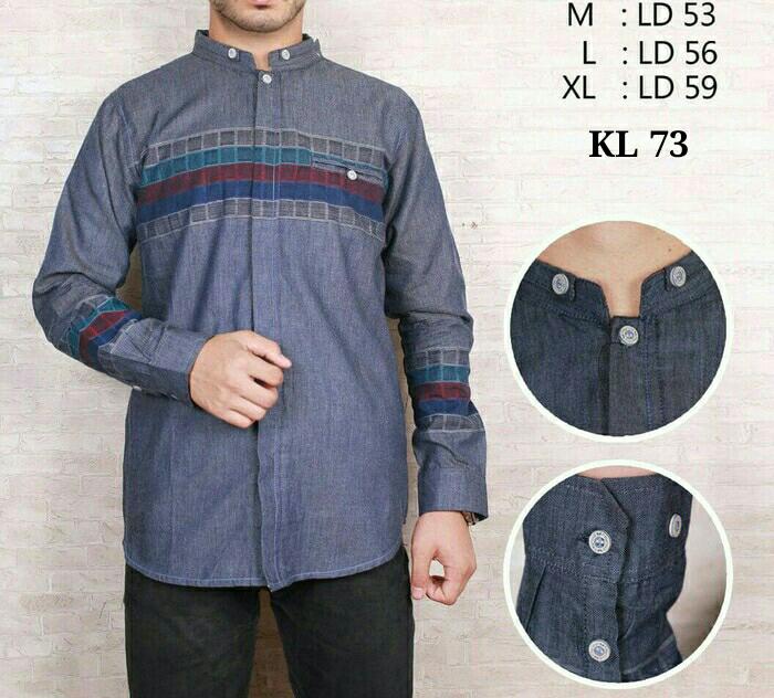 Baju Koko Semi Slimfit Muslim Pria KL 73