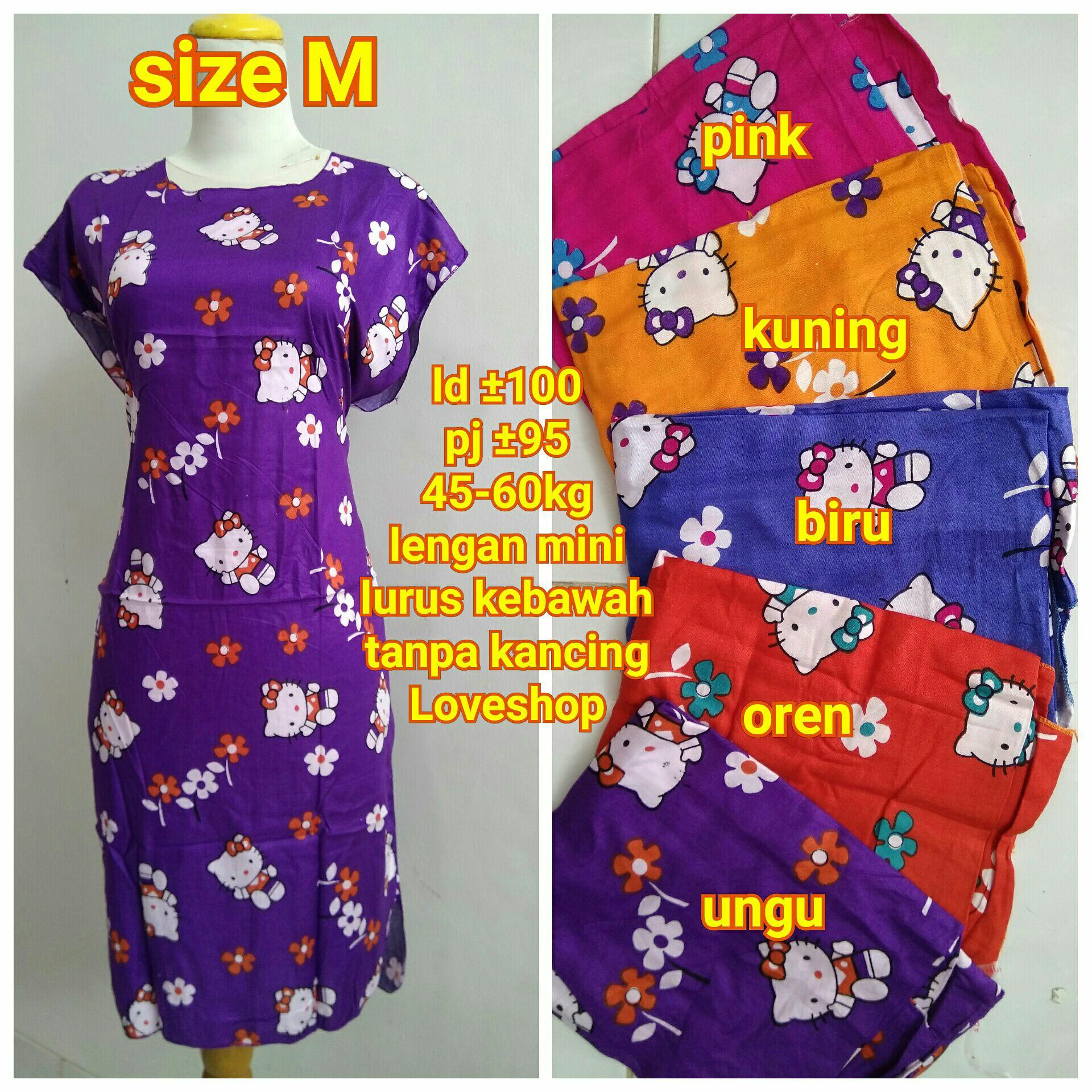 dress murah, daster kartun, hello kitty
