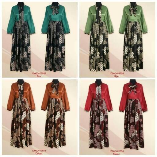 baju sutra/batik sutra/batik premium/gamis batik/gamis/baju muslim