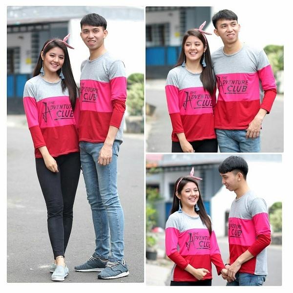 Popuri Fashion Kaos Couple Eugenio - Spandek Lengan Panjang T-Shirt Atasan Kaos Baju Murah Tshirt Shirt Coupl Koas Pasangan Kekinian Tsirt Terbaru Kaoa Tshit Copel Kaod Tshir Murah Pacaran Kouple Kaoss Baju Coupel Pacara Romantic Romantis Kencan Spandex