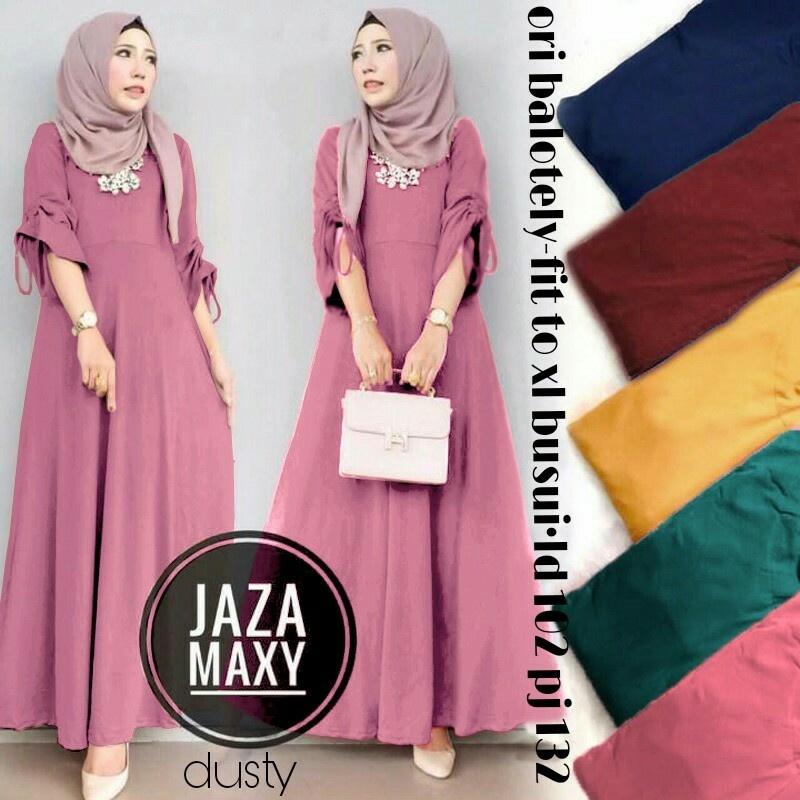 MAXI DRESS BALOTELI MURAH WARNA DUSTY PINK (NO PASMINA)