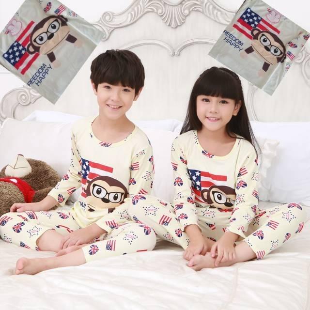 Baju tidur couple anak monkey