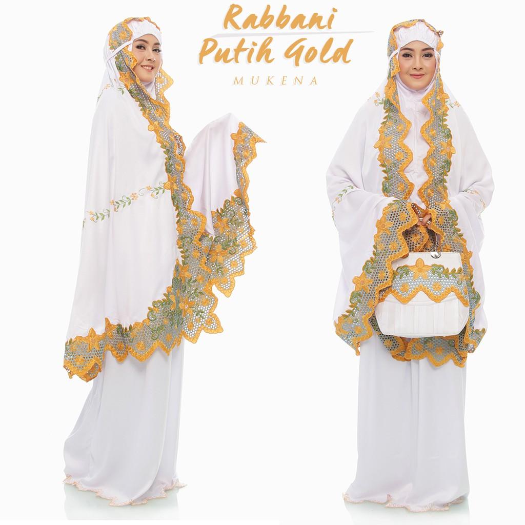 Mukena Dewasa Tas Behel Rabbani Putih Senada