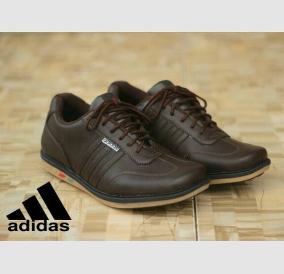 Promo sepatu adidas casual pria slop formal santai pantofel sneakers kets kantor kulit ss