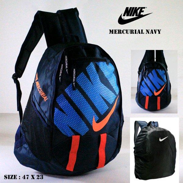 TAS RANSEL NIKE ANAK SEKOLAH BACKPACK OLAHRAGA MERCURIAL NAVY