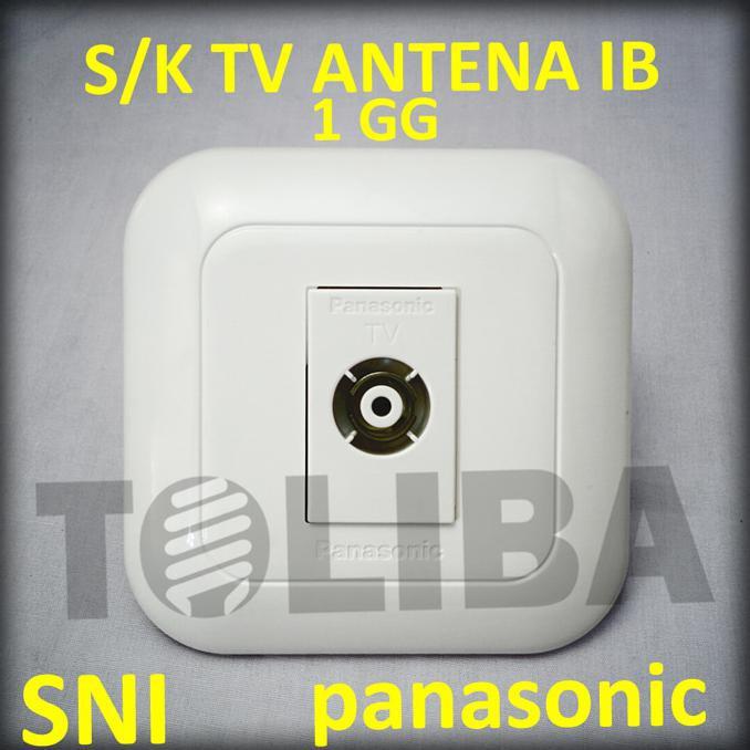 ELEKTRO - STOPKONTAK STOP KONTAK S/K TV IB PANASONIC WEJ2501 / TANAM TEMBOK SNI - BRUSHSTORES