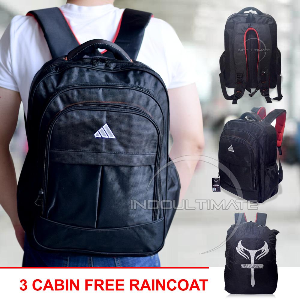 Tas Sekolah / Backpack Standart / Tas Ransel Unisex / Tas Kantor / Tas Kerja BPS-003 - BLACK