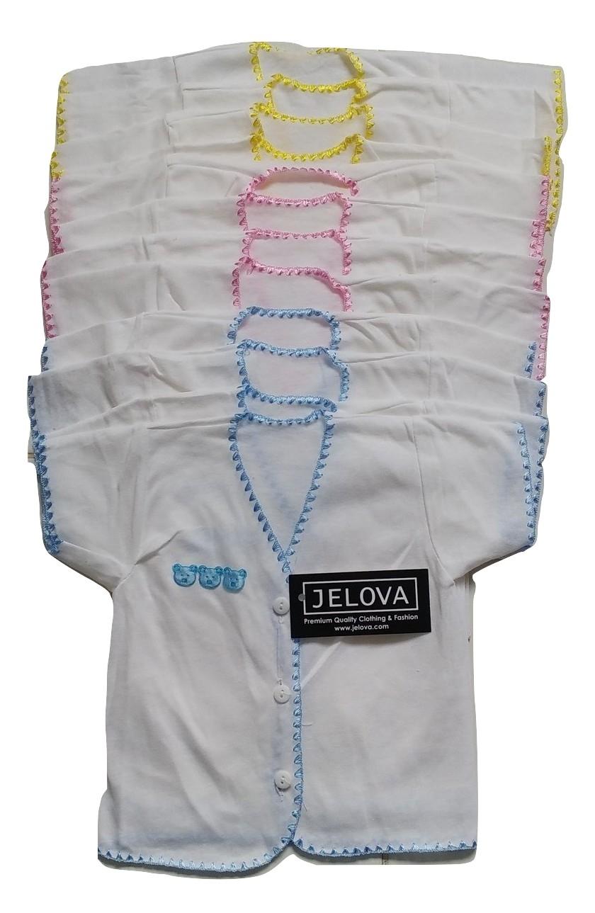 Jelova Angela Selusin 12pcs Atasan Baju Baby Bayi BOBOKO piggy - Mixwarna