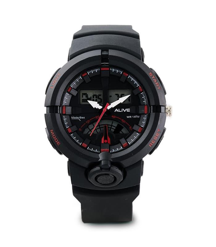 JAM TANGAN PRIA IMPORT ALIVE SOPHIE MARTIN HITAM NARCISO GPU1077B5 ORI