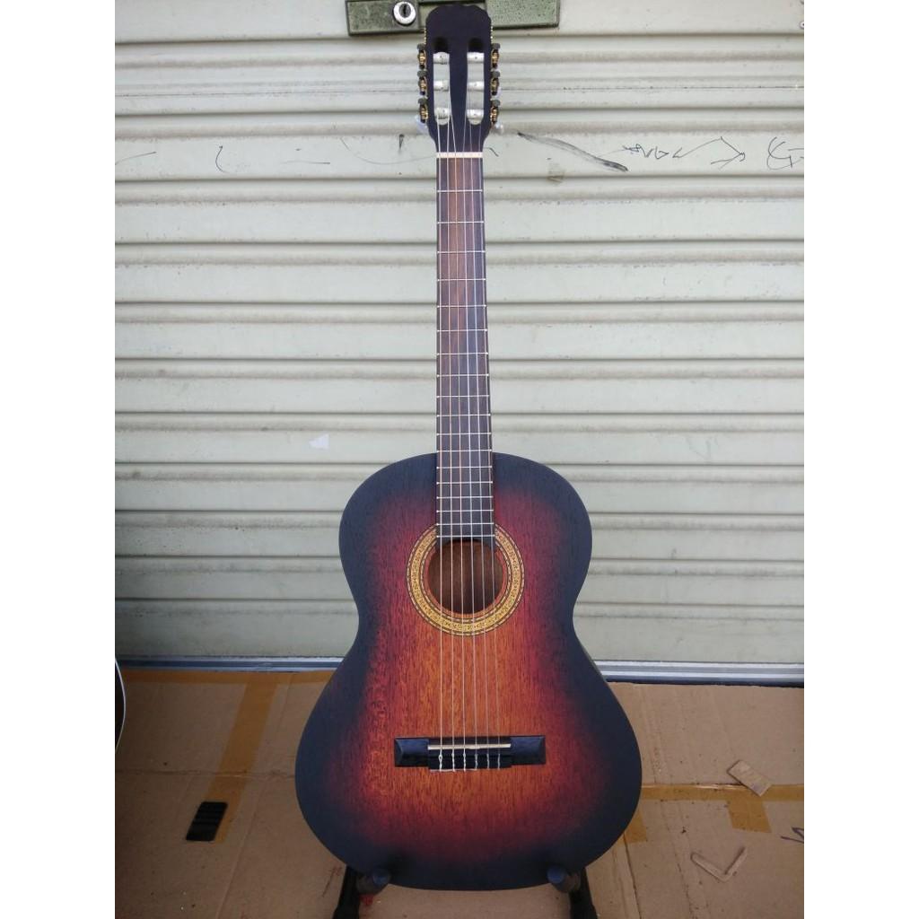 Gitar Classic Ukuran 3 Per 4 Warna Sunburst Jakarta Murah