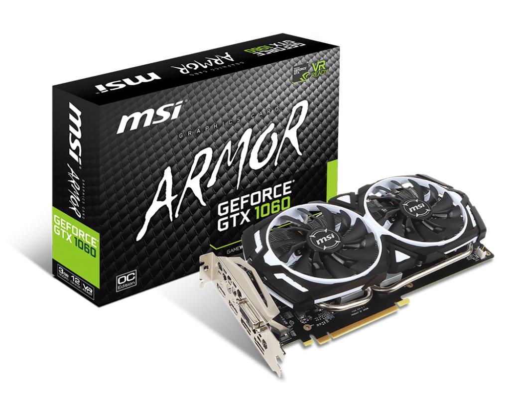 VGA CARD MSI GTX 1060 ARMOR 3G OCV1