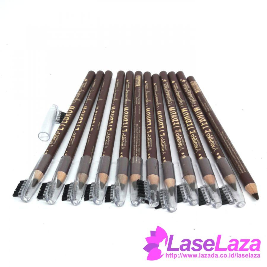 PENSIL ALIS MUKKA SIKAT COKLAT Cetakan dan Sisir Alis