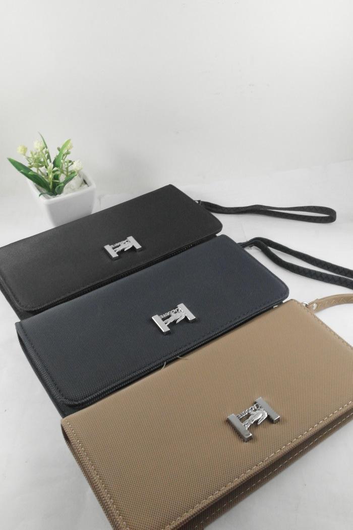 Tas dompet wanita cantik import hadiah kado bagus lacoste zip wallet